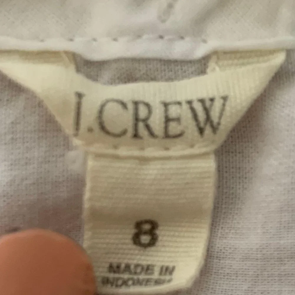J.Crew Sz 8 Eyelet White Womens Long sleeve shirt